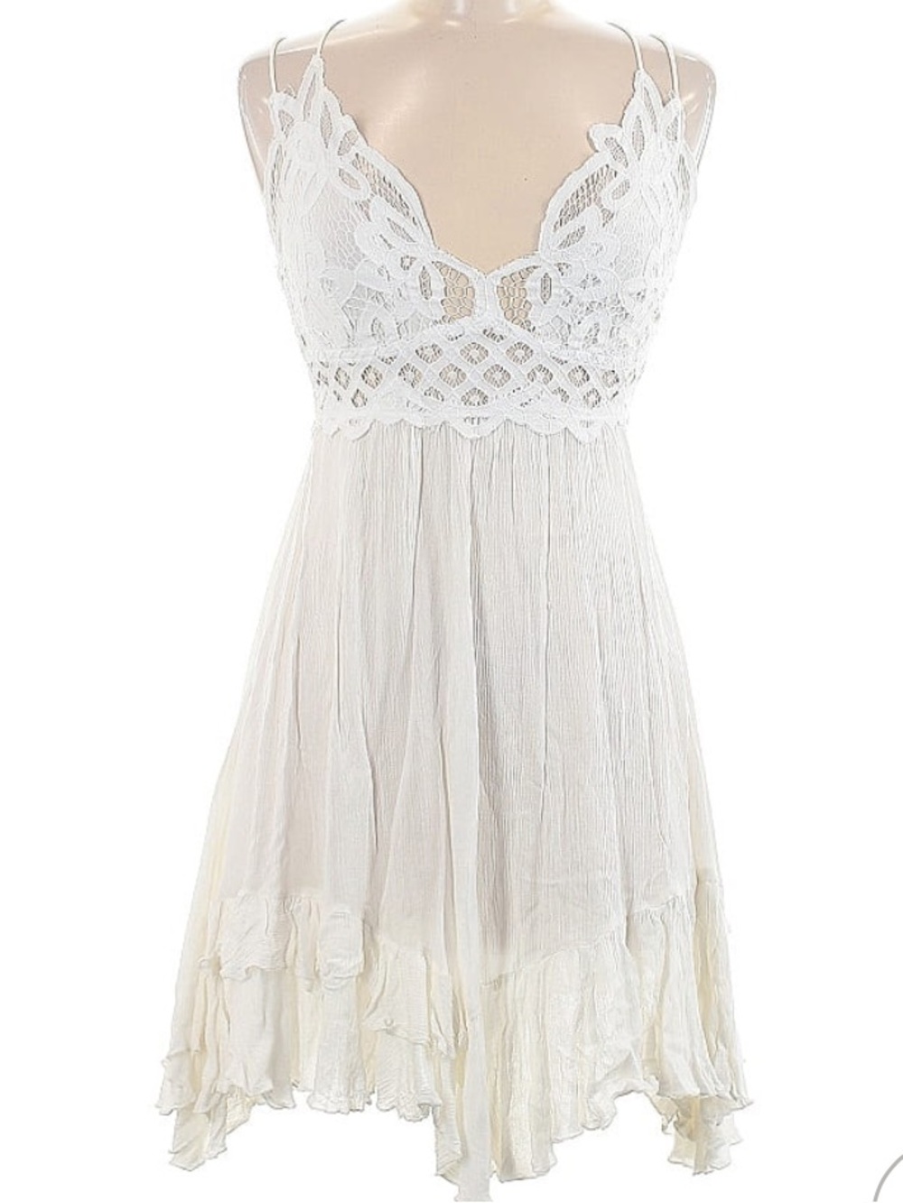 FP One Lace White Summer Dress